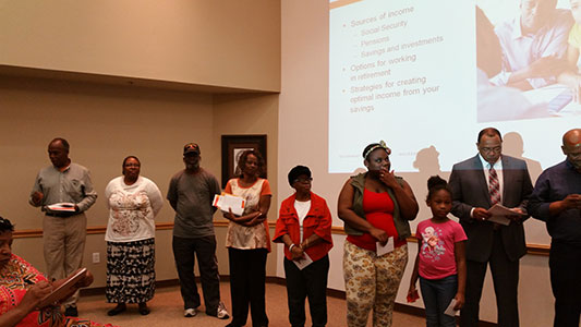 Financial Freedom Seminar participants